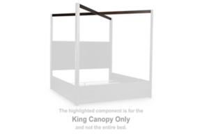 Signature Design by Ashley® PCB857-62 Dilenno - King Canopy - Dark Brown