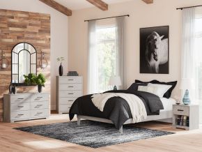 Signature Design by Ashley® EB4123/231/113 Shawburn - 2 Pc. - Dresser, Platform Queen Bed - Gray