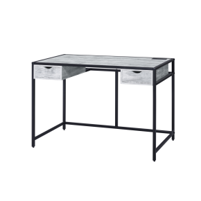 ACME OF00113 Wearn - Writing Desk - Weathered Gray & Black Finish