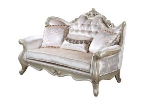 New Classic U502T-20 Monique - Loveseat - Pearl Silver