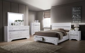 Furniture of America CM7552F-BED Chrissy - Full Bed - White