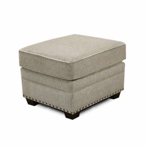 England Furniture 2257N Brett Ottoman with Nails