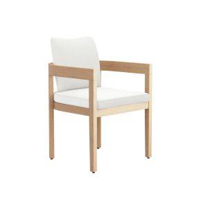 New Classic G5511-72-WHT Wesley - Patio Side Chair With Cushion - White