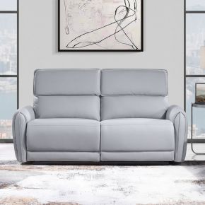 ACME LV03335 Jeromie - Power Motion Sofa With USB Port - Gray Synthetic Leather