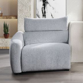 ACME LV03310 Fullar - LAF Modular Power Motion Recliner - Light Gary Chenille