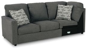 Signature Design by Ashley® 2900348 Edenfield - LAF Sofa w/Corner Wedge - Charcoal