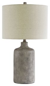 Ashley Furniture L117964 Linus - Ceramic Table Lamp - Antique Black