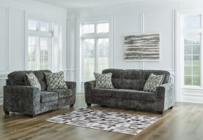 Signature Design by Ashley® 50504/38/35 Lonoke - 2 Pc. - Sofa, Loveseat - Gunmetal