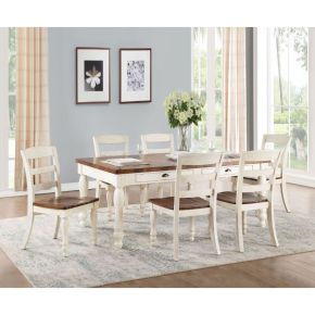 ACME 71770 Britta - Dining Table - Walnut & White Washed