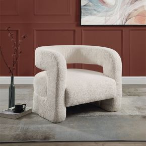 ACME AC00233 Yitua - Accent Chair - White Teddy Sherpa