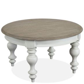 Riverside Furniture 38002 Jameson - Round Coffee Table - White