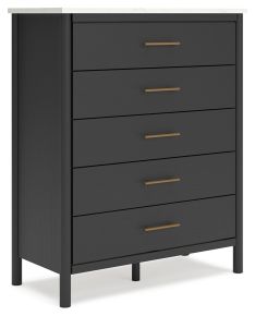 Signature Design by Ashley® B2616-345 Cadmori - Black / White - Five Drawer Wide Chest