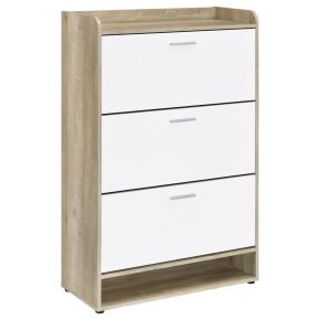 CoasterEveryday 950403 Denia - 3-Tier Engineered Wood Shoe Cabinet - White