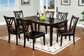 Furniture of America CM3460T-7PK Springhill - 7 Piece Dining Table Set - Espresso
