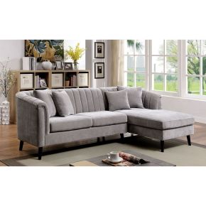 Furniture of America CM6947-SECT Goodwick - Sectional - Light Gray