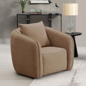 ACME LV03602 Keith - Chair With Pillow - Brown Chenille