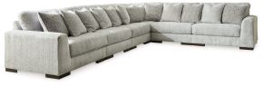 Signature Design by Ashley® 14404S7 Regent Park - 6-Piece Sectional - Pewter