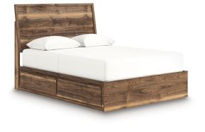Signature Design by Ashley® PCB3367B4 Chirason - Queen Panel Bed With Storage - Brown