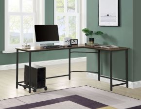 ACME OF00042 Bambina - Computer Desk - Oak & Black