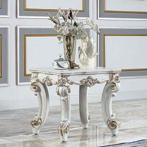 ACME LV01333 ACME LV01333 Vendome II - End Table - Antique Pearl
