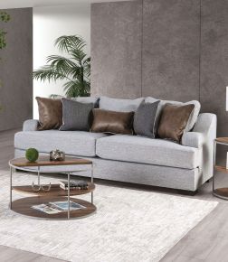 Furniture of America SM1211-SF Skyline - Sofa - Light Gray / Brown