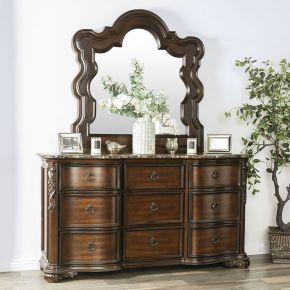Furniture of America CM7859D Arcturus - Dresser - Brown Cherry