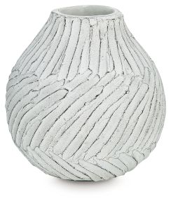 Signature Design by Ashley® A2000849 Shelvie - Vase - 12" - Distressed White