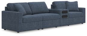 Signature Design by Ashley® 92121S28 Modmax - 4-Piece Sectional With Audio System Console - Ink
