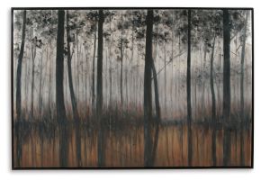 Ashley Furniture A8000253 Philyra - Wall Art - Black / Orange / Silver