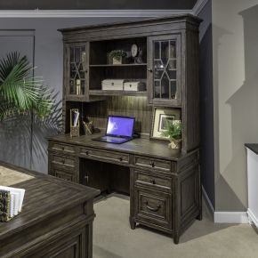 Liberty Furniture 297-HO-CHS Paradise Valley - Credenza & Hutch - Saddle Brown
