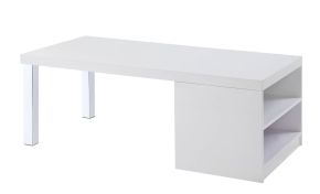 ACME 82330 Harta - Coffee Table - White High Gloss & Chrome