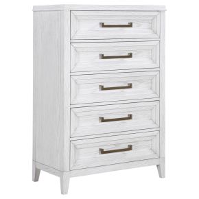 CoasterEveryday 224845 Marielle - 5-Drawer Bedroom Chest - Distressed White