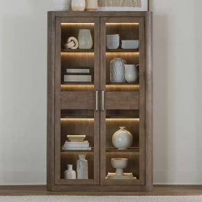Liberty Furniture 306-CH4880 South Bend - Bunching Display Cabinet - Brown