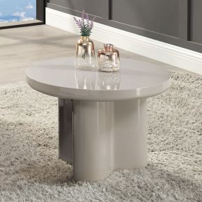 ACME LV03746 Joane - End Table - Light Gray High Gloss