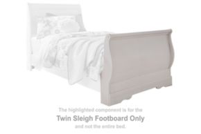 Signature Design by Ashley® B129-62 Anarasia - Twin Sleigh Footboard - White