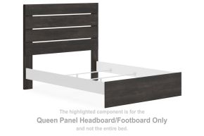 Signature Design by Ashley® PCB2108-71 Hollivern - Queen Panel Headboard/Footboard - Dark Gray
