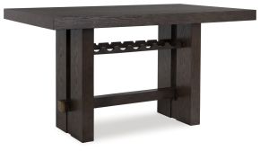 Ashley Furniture D984-32 Burkhaus - Rectangular Dining Room Counter Table - Dark Brown