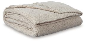 Ashley Furniture A1001096 Anawood - Throw (Set of 3) - Oatmeal