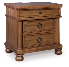 Ashley Furniture PCB824-93 Ashley Furniture PCB824-93 Rowlenstown - Three Drawer Night Stand - Brown