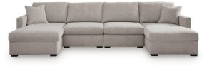 Benchcraft® 68605S16 Benchcraft® 68605S16 ModMax Luxe - 4-Piece Double Chaise Sectional - Flint