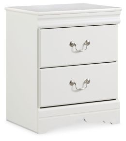 Ashley Furniture B129-92 Anarasia - White - Two Drawer Night Stand