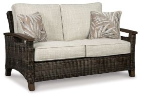 Signature Design by Ashley® P750-835 Paradise Trail - Loveseat w/Cushion - Medium Brown