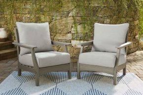 Signature Design by Ashley® P802-820 Visola - Lounge Chair w/Cushion (Set of 2) - Gray