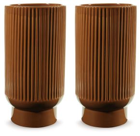 Signature Design by Ashley® A2900022 Avalyah - Vase (Set of 2) - 12" - Burnt Umber