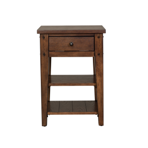 Liberty Furniture 210-OT1021 Lake House - Chair Side Table - Rustic Brown