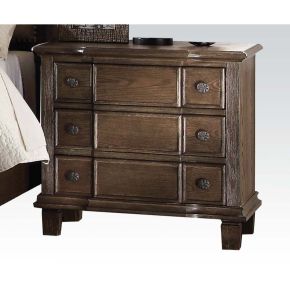 ACME 26113 Baudouin - Nightstand - Weathered Oak