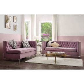ACME 55500 Rhett - Sectional Sofa - Lavender Velvet