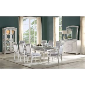 ACME 61800 Maverick - Dining Table - Platinum