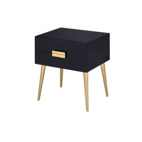 ACME 84495 Denvor - End Table - Black & Gold