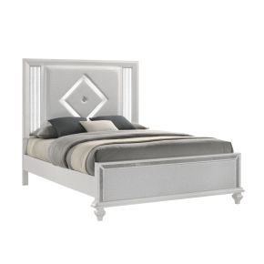 New Classic 00-1583-300 New Classic 00-1583-300 Stardust - 5/0 Queen Bed - White